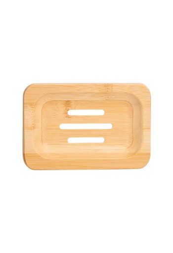 Blokzeep Bamboe zeephouder rechthoek (1 Stuks)