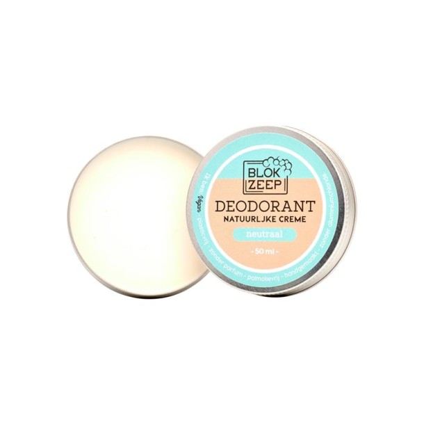 Blokzeep Deodorant creme neutraal (50 Milliliter)