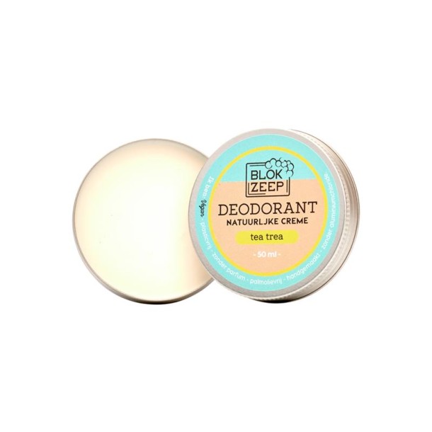Blokzeep Deodorant creme tea tree (50 Milliliter)
