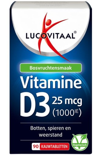 Lucovitaal Vitamine D3 25mcg (90 Kauwtabletten)