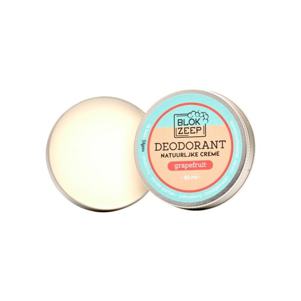 Blokzeep Deodorant creme grapefruit (50 Milliliter)