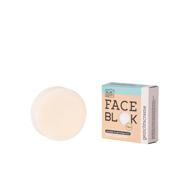 Blokzeep Gezichtscreme bar normale/gevoelige huid (55 Gram)