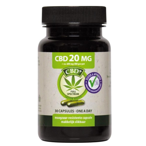 Jacob Hooy CBD Capsules 20mg (30 Capsules)