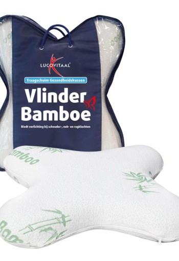 Lucovitaal Bamboe vlinderkussen (1 Stuks)
