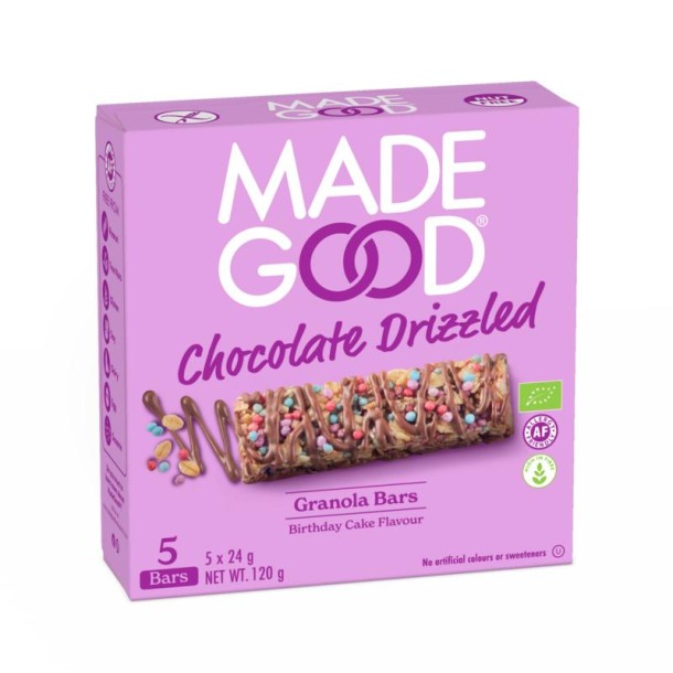 Madegood Granola bar chocolate birthday bio (5 Stuks)