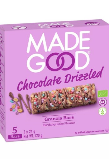 Madegood Granola bar chocolate birthday bio (5 Stuks)