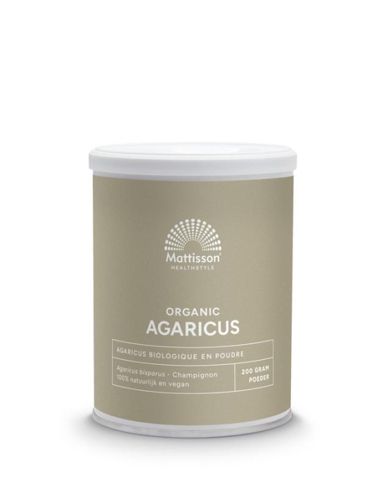 Mattisson Agaricus poeder bio (200 Gram)
