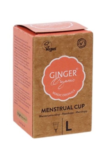 Ginger Organic Menstruatiecup TPE - maat L (1 Stuks)