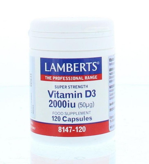 Lamberts Vitamine D3 2000IE (120 Capsules)