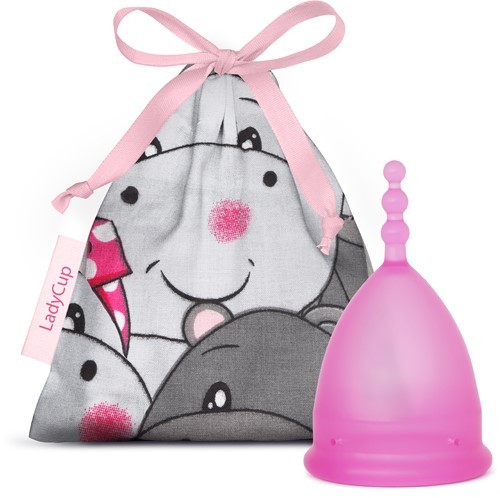 Ladycup Menstruatiecup pinky hippo maat S (1 Stuks)