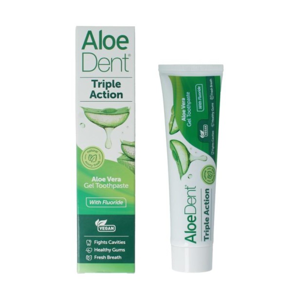Optima Aloe dent tandpasta triple action (100 Milliliter)