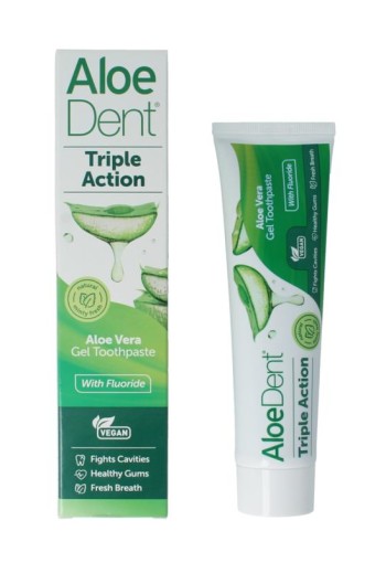 Optima Aloe dent tandpasta triple action (100 Milliliter)