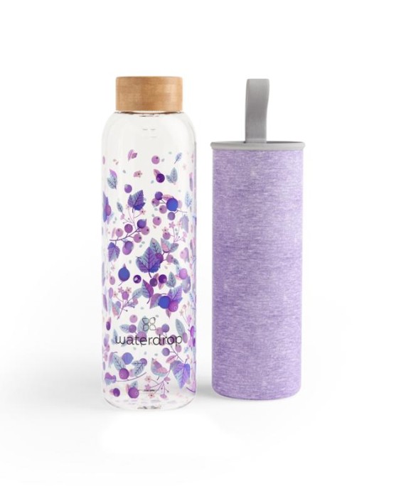 Waterdrop Glazen drinkfles boost 600ml (1 Stuks)
