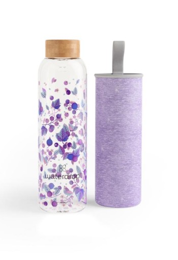 Waterdrop Glazen drinkfles boost 600ml (1 Stuks)