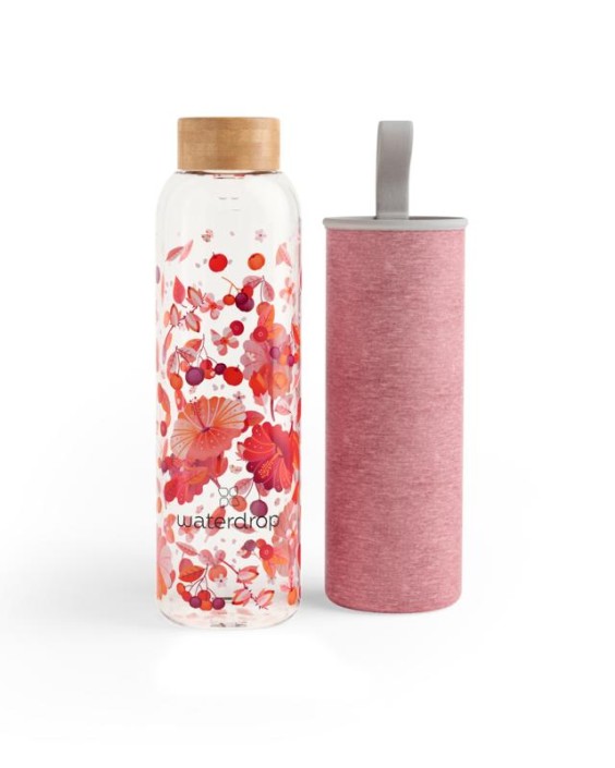 Waterdrop Glazen drinkfles relax 600ml (1 Stuks)