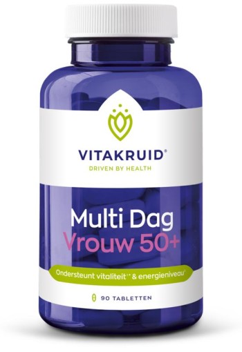 Vitakruid Multi Dag Vrouw 50+ 100% Vegan (90 Tabletten)