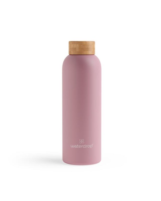 Waterdrop Roestvrijstalen drinkfles pastel pink matt 600ml (1 Stuks)
