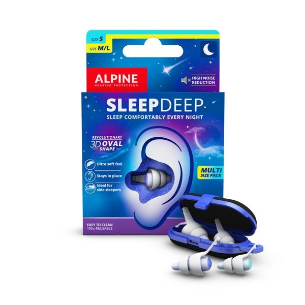 Alpine Sleepdeep earplugs multi size pack (2 Paar)