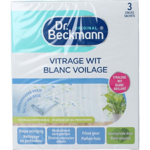 Beckmann Vitrage wit 40 gram (3 Stuks)