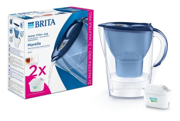 Brita Marella cool blue + 2 maxtra pro all-in-1 (1 Set)