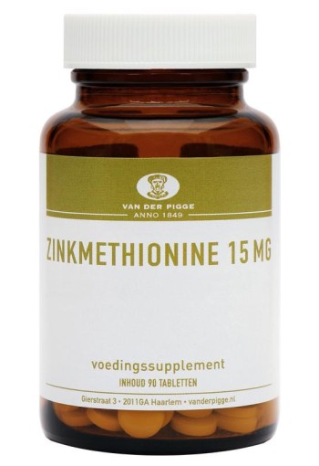 Van der Pigge Zinkmethionine 15mg (90 Tabletten)