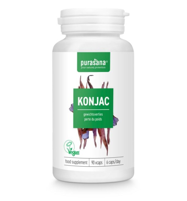 Purasana Konjac vegan (90 Vegetarische capsules)