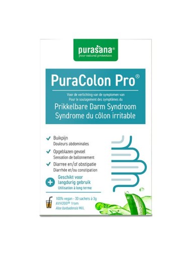 Purasana Puracolon pro prikkelbare darm syndroom sachets (90 Gram)