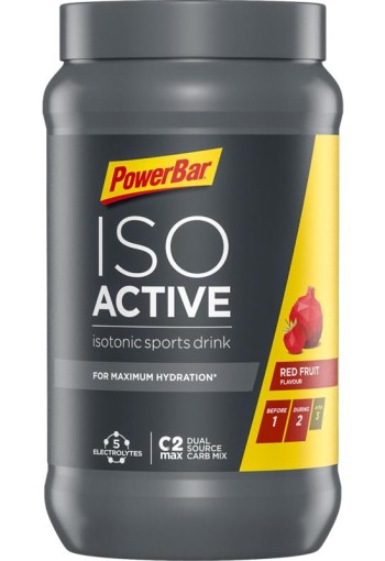 Powerbar Isoactive red fruit punch (600 Gram)