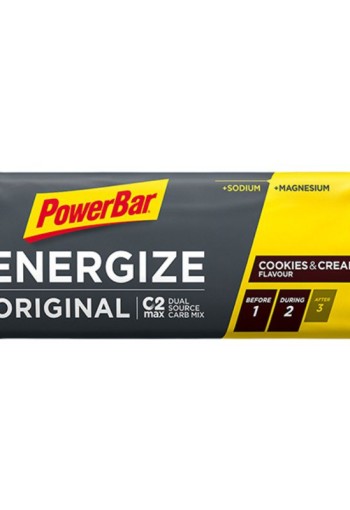 Powerbar Energize bar cookies & cream (55 Gram)