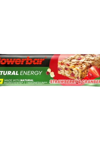 Powerbar Natural energy bar strawberry cranberry (40 Gram)
