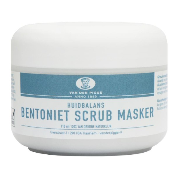 Van der Pigge Huidbalans bentoniet scrub masker (110 Milliliter)
