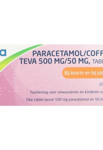 Teva Paracetamol coffeine 500/50 (20 Tabletten)