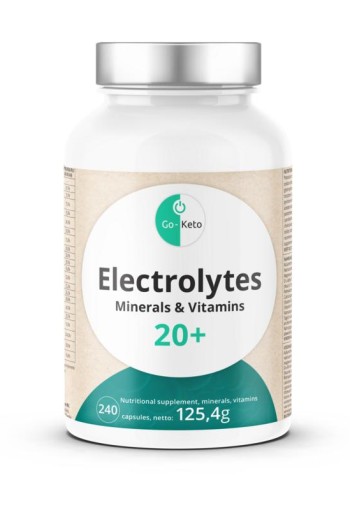 Go-Keto Premium Electrolyten, mineralen, vitaminen (240 Capsules)