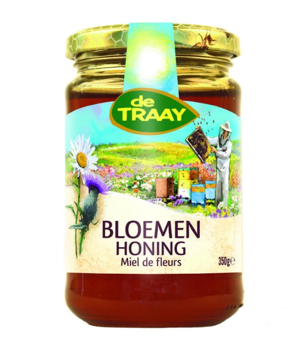Traay Bloemen honing vloeibaar (350 Gram)