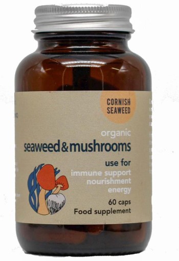 Cornish Seaweed Kelp, lion's mane & shiitake bio (60 Capsules)