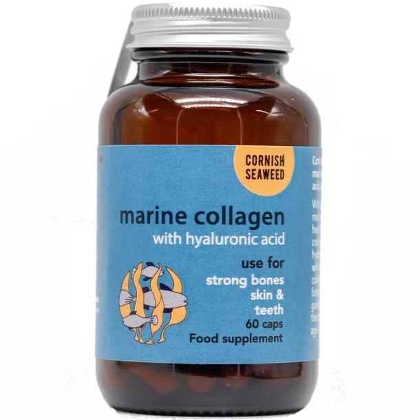 Cornish Seaweed Marine collageen, hyaluronzuur & kelp (60 Capsules)