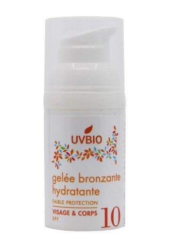 Uvbio Moisturizing tanning gel bio SPF10 (30 Milliliter)