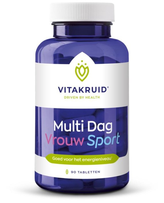 Vitakruid Multi Dag Vrouw Sport 100% Vegan (90 Tabletten)