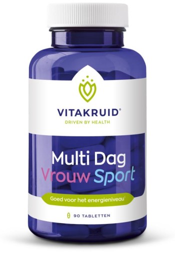 Vitakruid Multi Dag Vrouw Sport 100% Vegan (90 Tabletten)