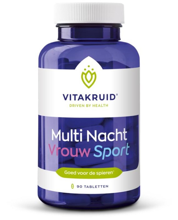 Vitakruid Multi Nacht Vrouw Sport 100% Vegan (90 Tabletten)