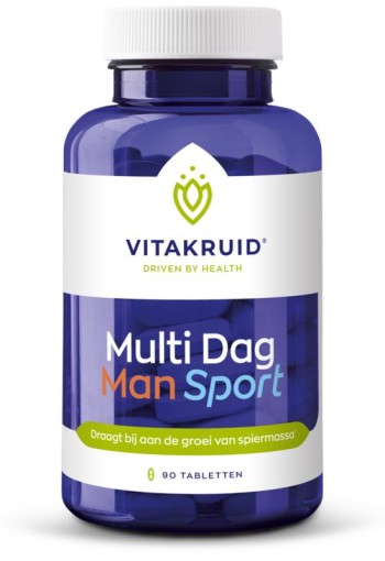 Vitakruid Multi Dag Man Sport 100% Vegan (90 Tabletten)