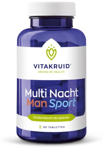 Vitakruid Multi Nacht Man Sport 100% Vegan (90 Tabletten)