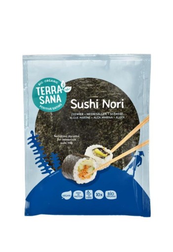 Terrasana Sushi nori geroosterd bio (25 Gram)