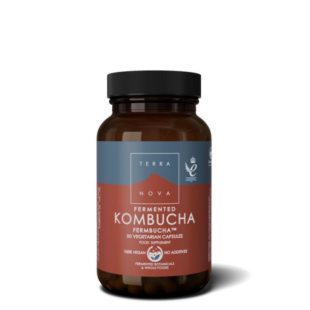 Terranova Fermented kombucha (50 Vegetarische capsules)