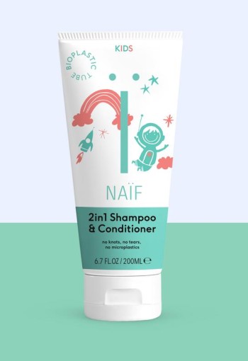 Naif 2-in-1 Shampoo & conditioner kids 200 Milliliter