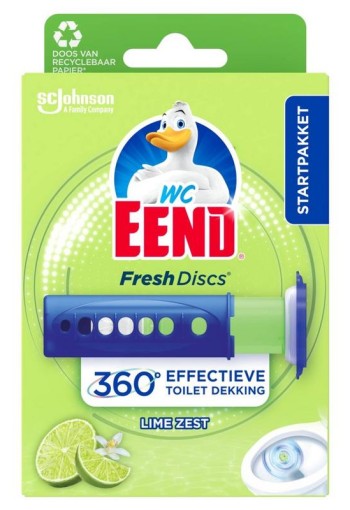 WC Eend Fresh disk houder lime (36 Milliliter)