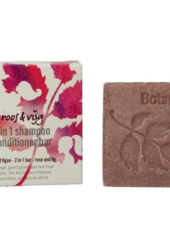 Botanique 2-in-1 Shampoo conditioner bar roos & vijg (100 Gram)