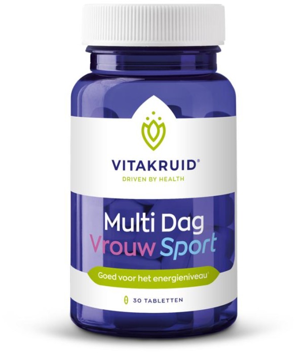 Vitakruid Multi Dag Vrouw Sport 100% Vegan (30 Tabletten)