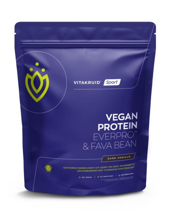 Vitakruid Vegan protein dark vanilla (921 Gram)