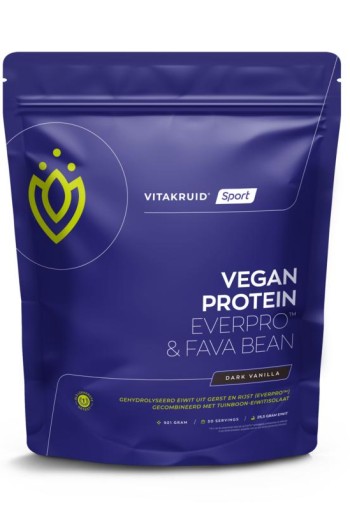 Vitakruid Vegan protein dark vanilla (921 Gram)